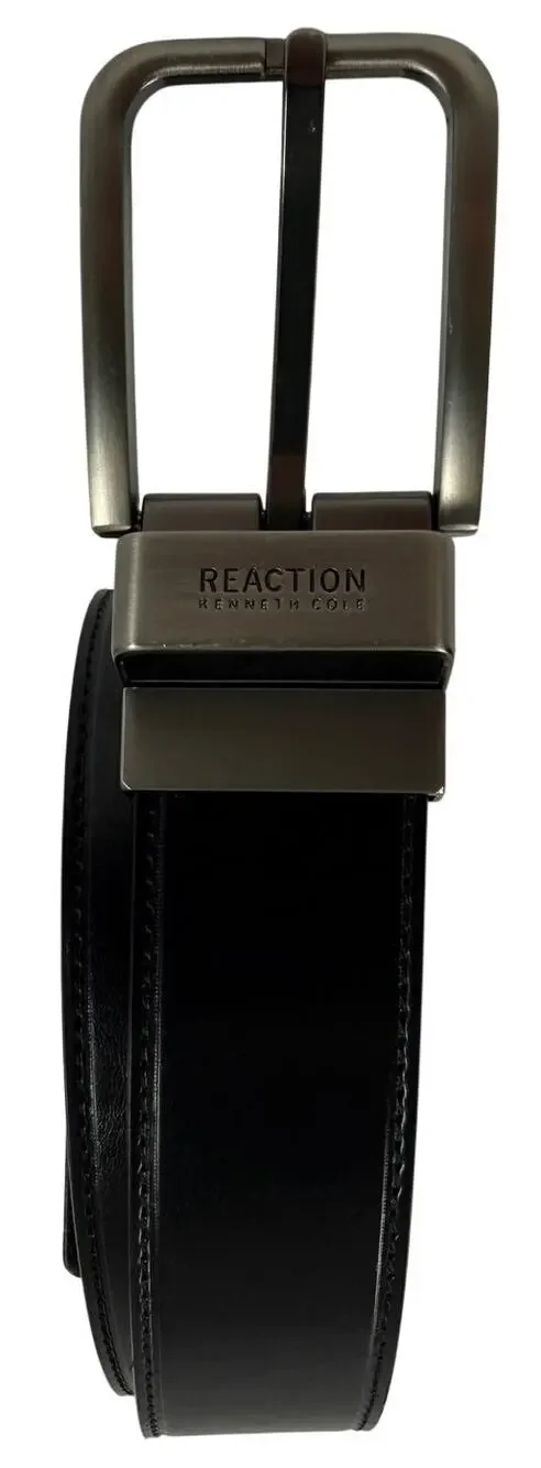 Reaction Kenneth Cole Men’s Reversible Black Brown Leather Belt Size 30–32